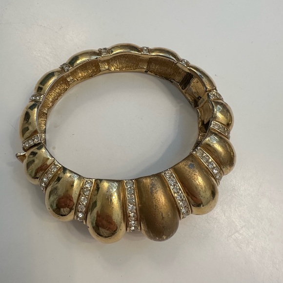 Vintage Ciner bangle bracelet gold - Picture 4 of 4